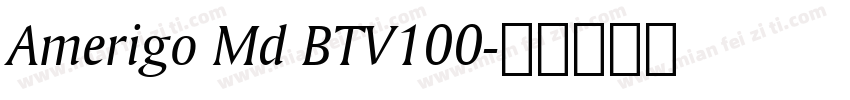 Amerigo Md BTV100字体转换